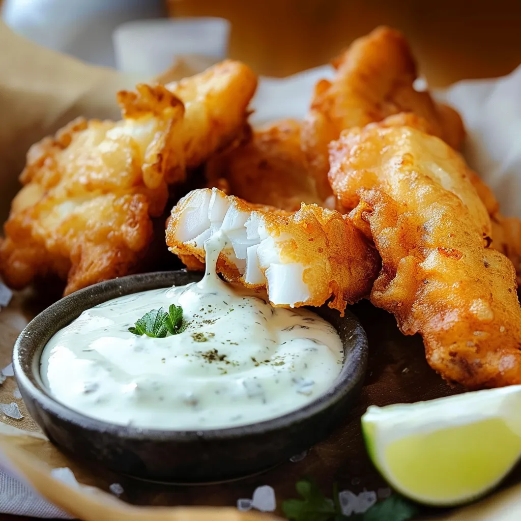 Goujonnettes de flétan croustillant à préparer facilement