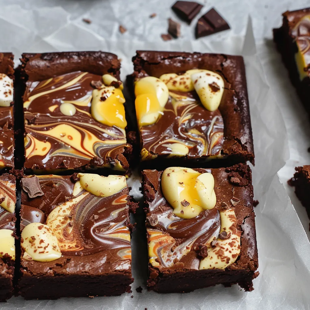 Brownies végans façon œuf de Pâques, ultra gourmands