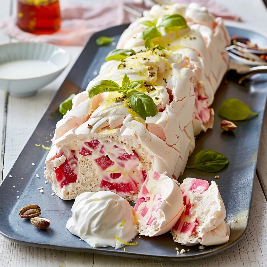 Roulé rhubarbe délice