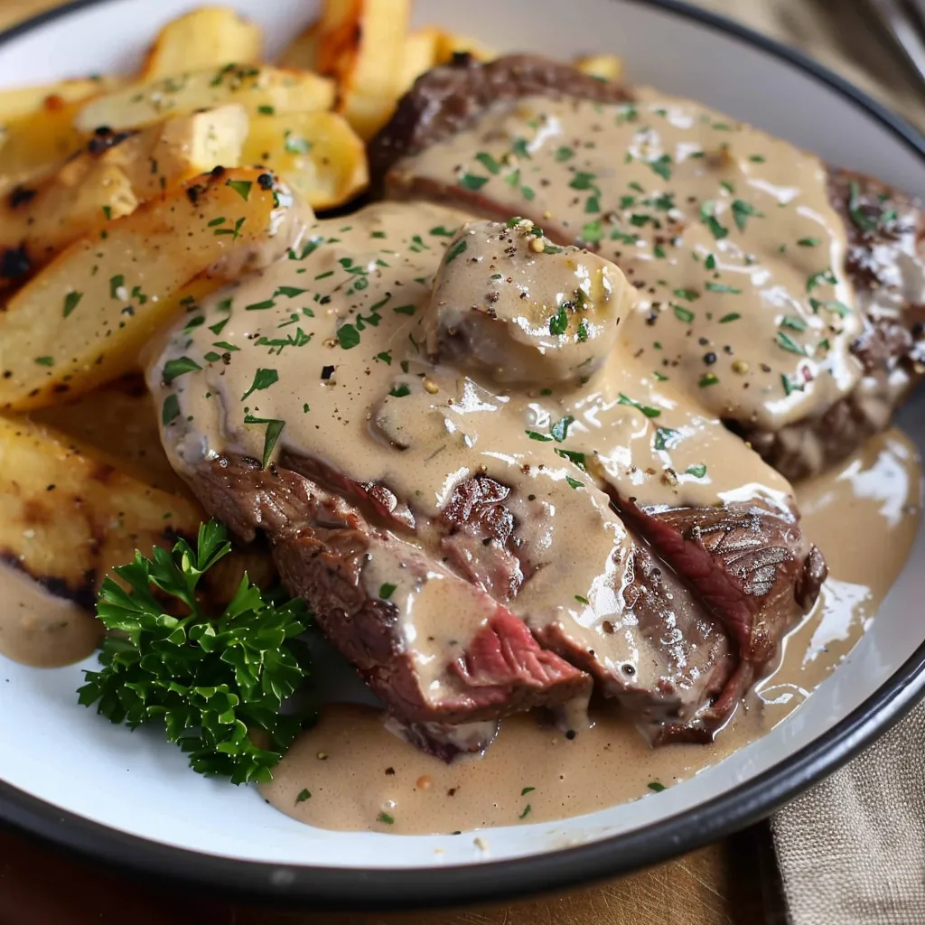 Un Bœuf sauce au poivre ultra gourmand et crémeux