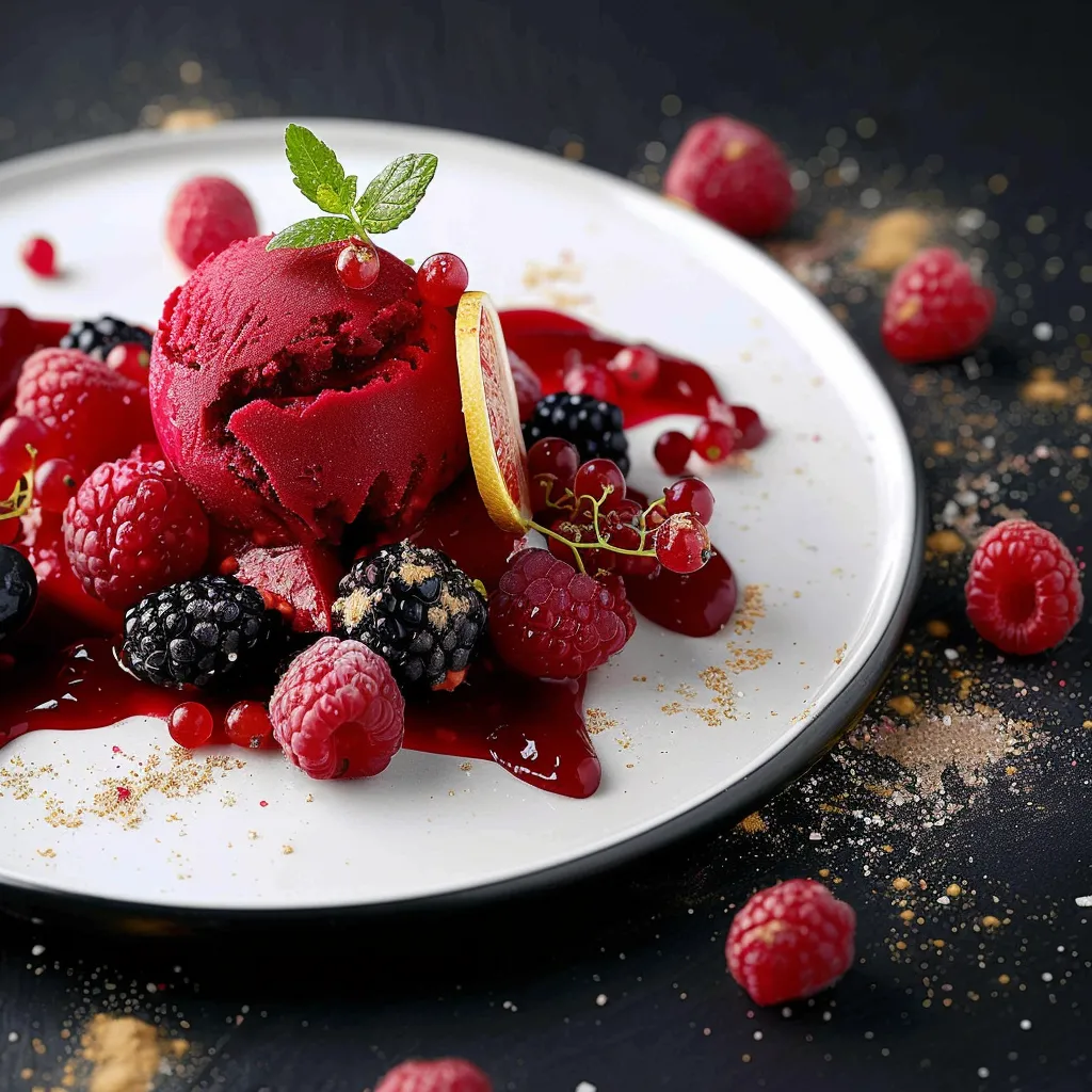 Glacé fruits rouges maison