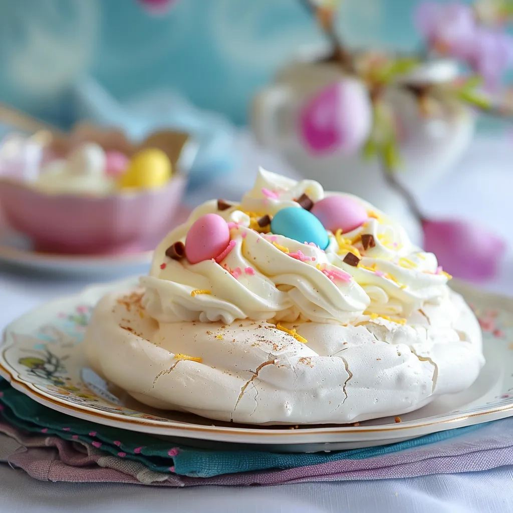 Pavlova chic pour Pâques