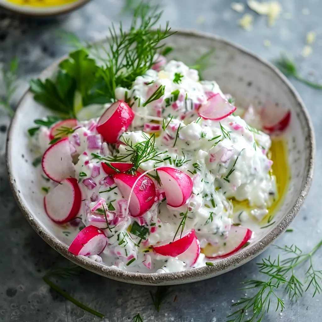 Tzatziki maison aux radis et citron