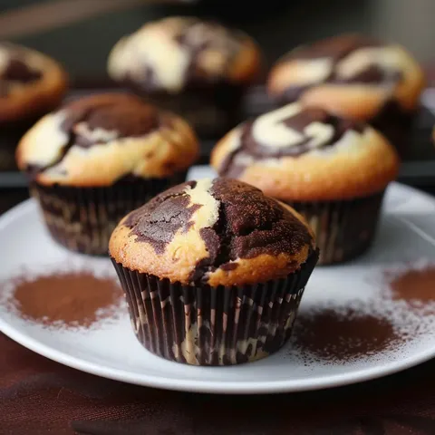 Chocolat vanille marbré
