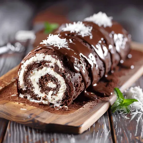 Bûche chocolat coco onctueuse