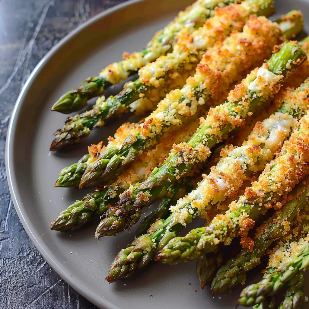 Délicieuses asperges au parmesan
