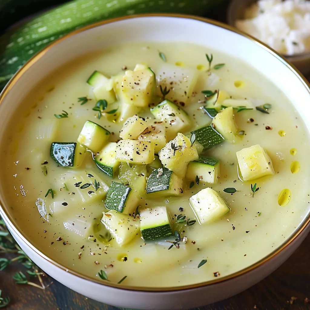 Délice crémeux aux courgettes