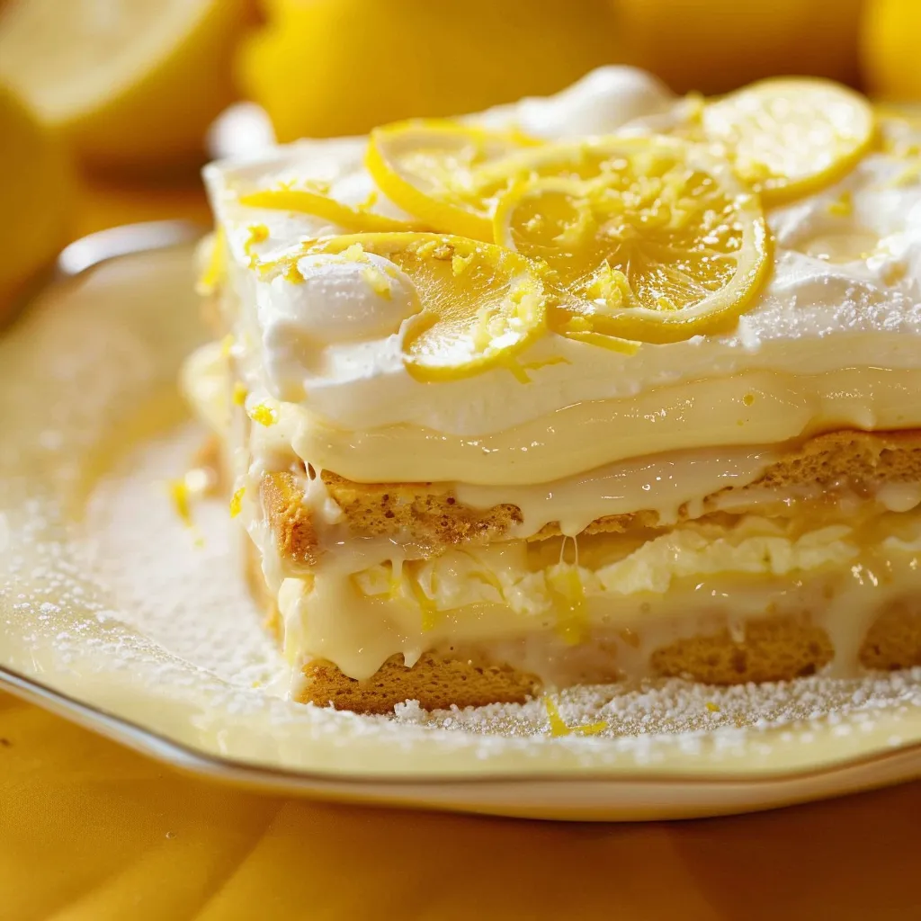 Un tiramisu léger au citron et lemon curd onctueux