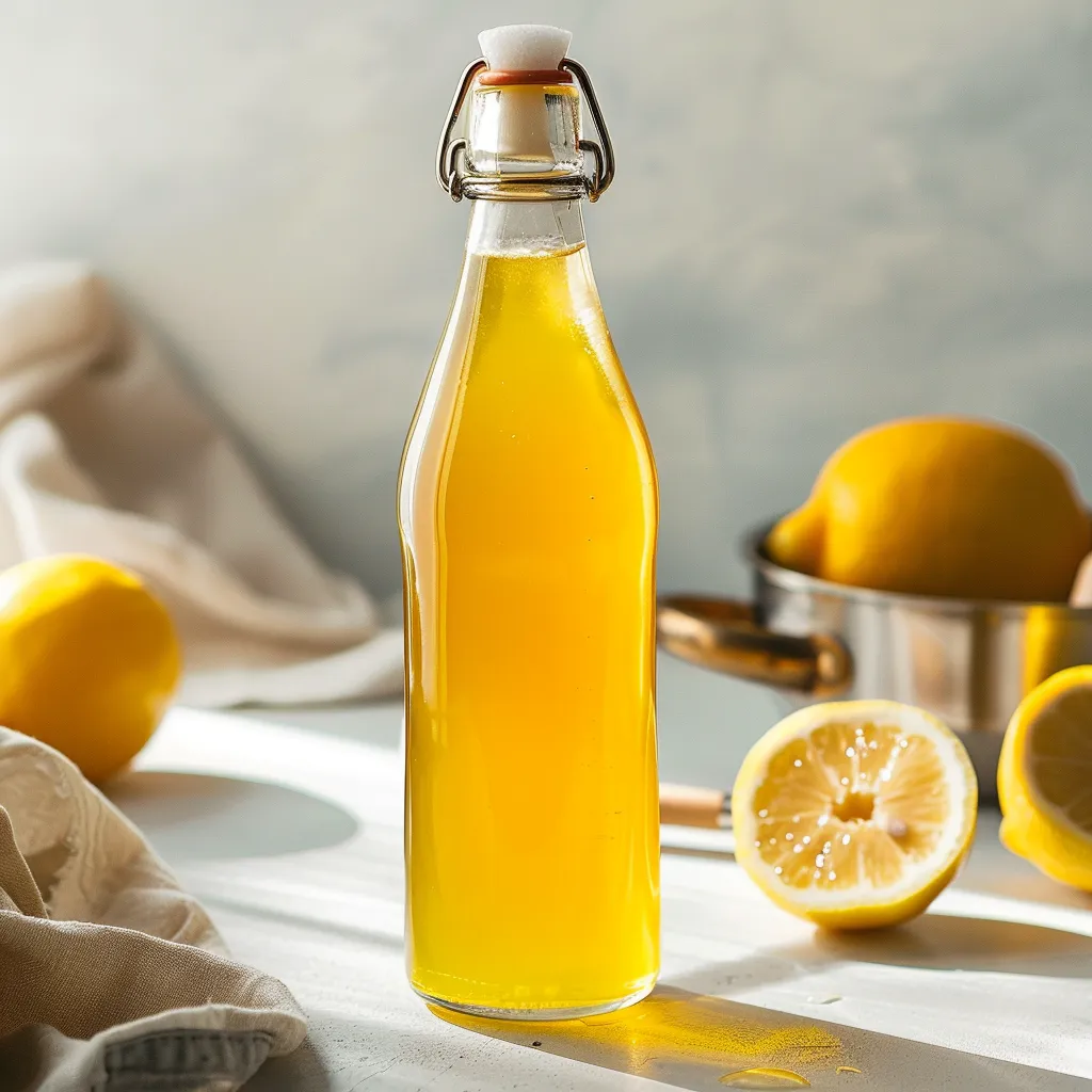 Délicieux sirop citron maison