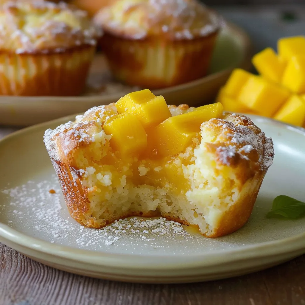 Muffins mangue fondants et ultra gourmands