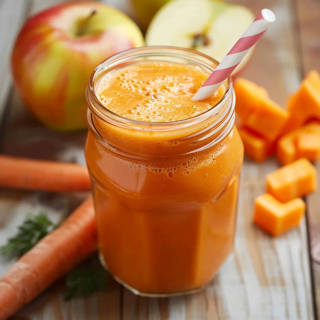 Smoothie détox pomme carotte gourmand