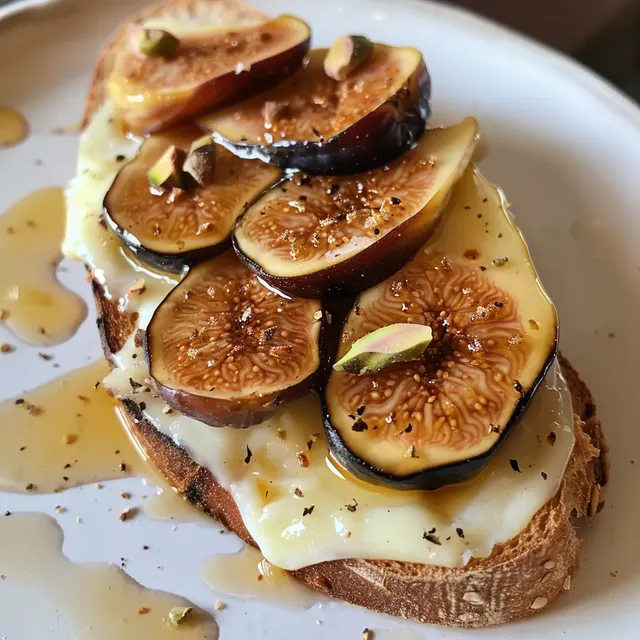 Figues et brie savoureux