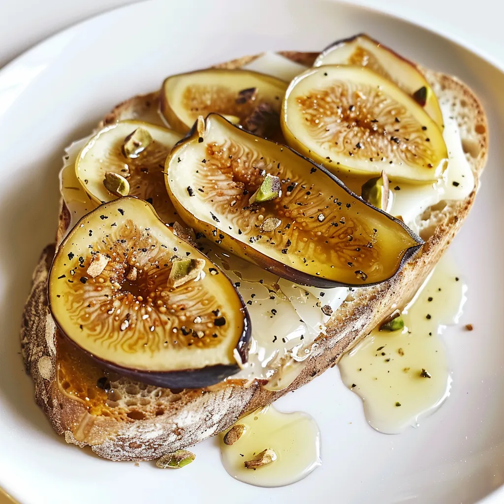 Toast figues brie miel ultra gourmand