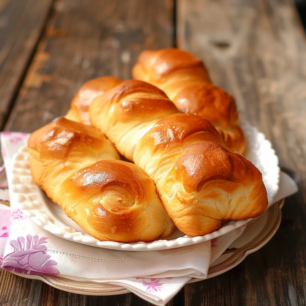 Pains au lait dorés