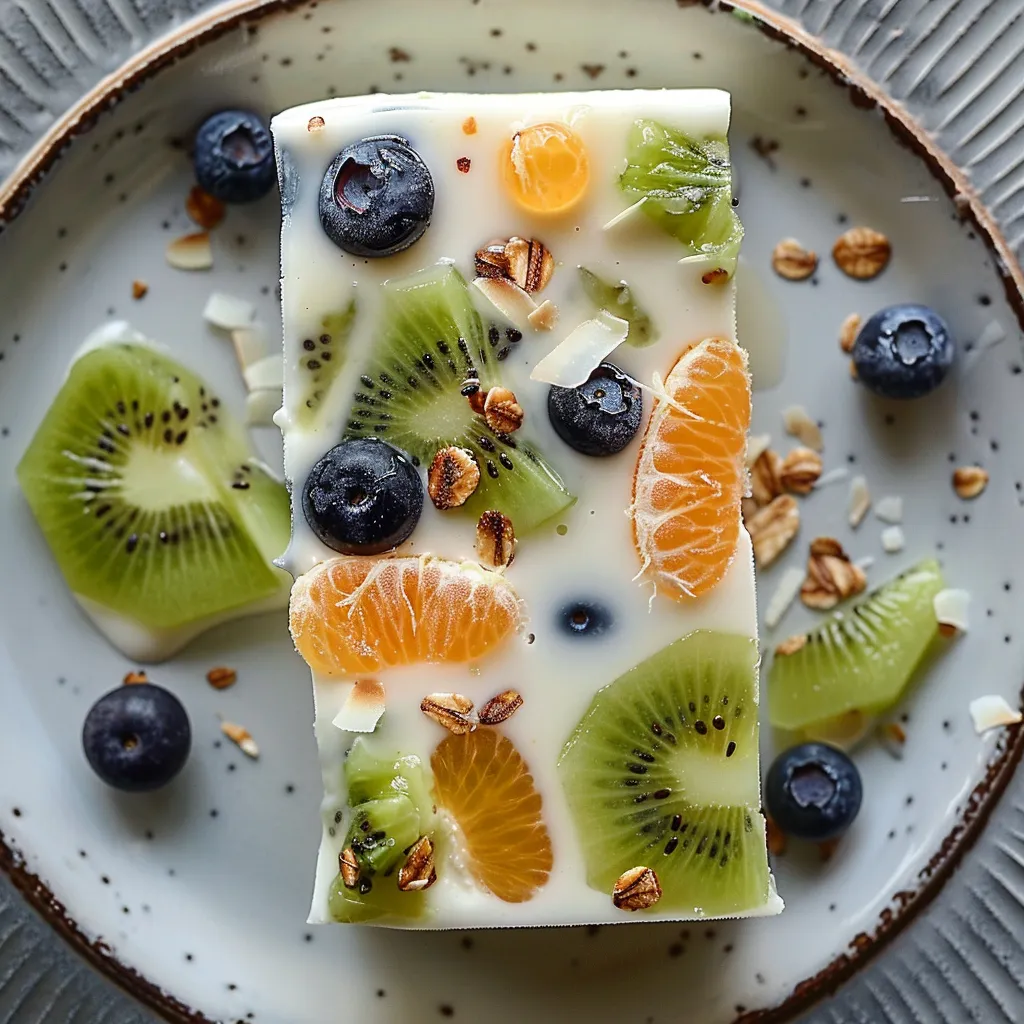 Fruits glacés doux miel