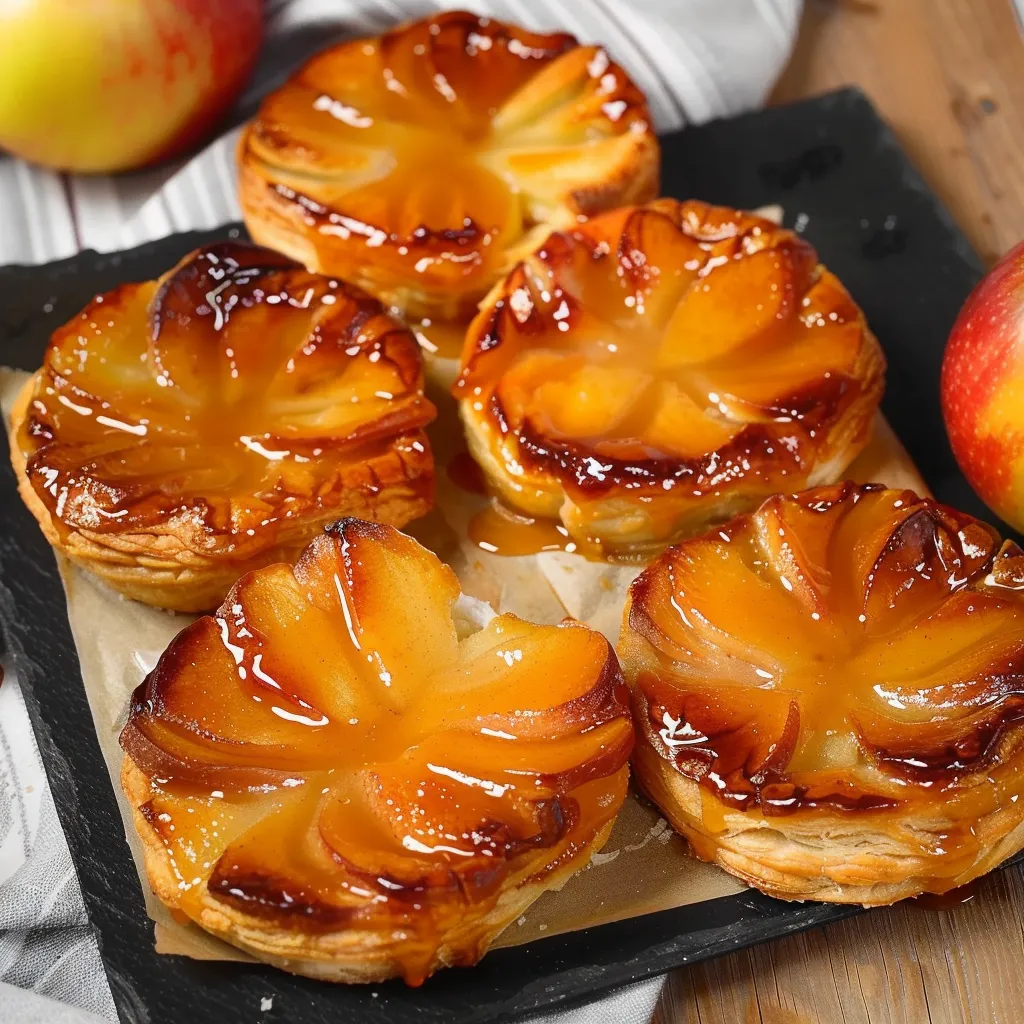 Petites tartes aux pommes fondantes