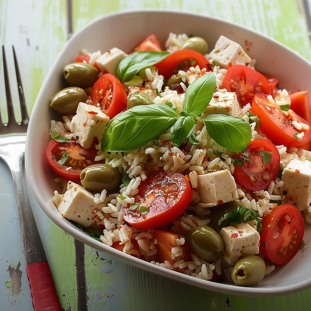 Mélange frais riz tofu