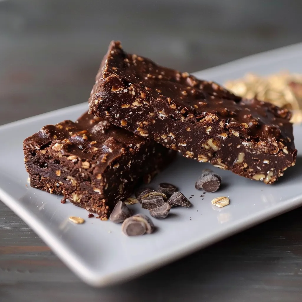 Petites barres choco glacées légères