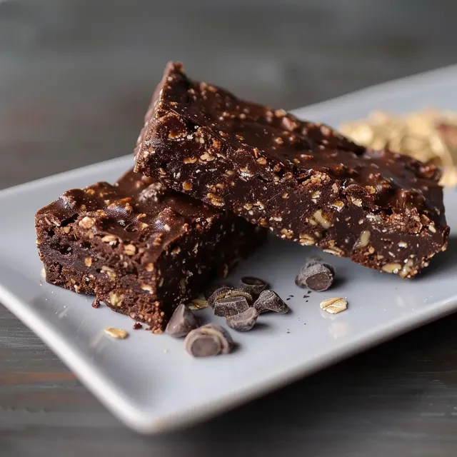Petites barres choco glacées légères