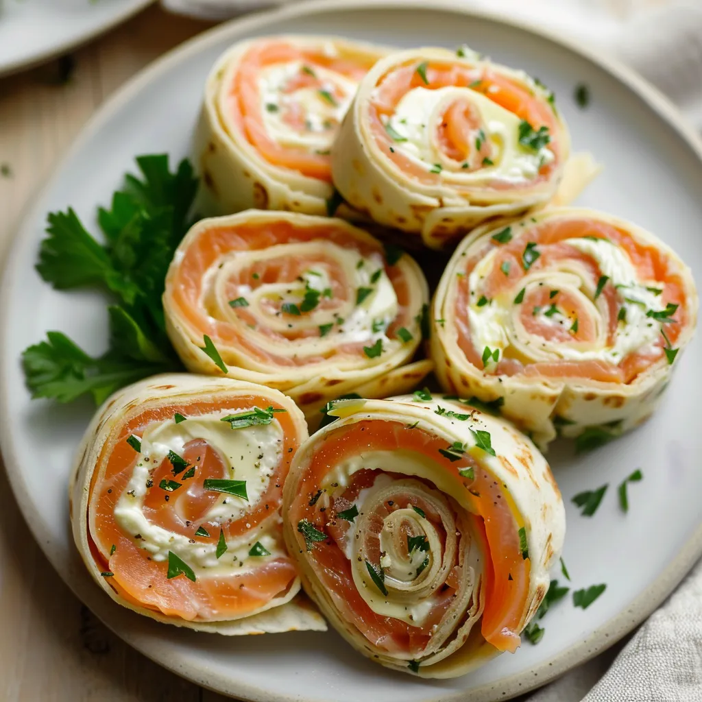 Wraps saumon fromage frais