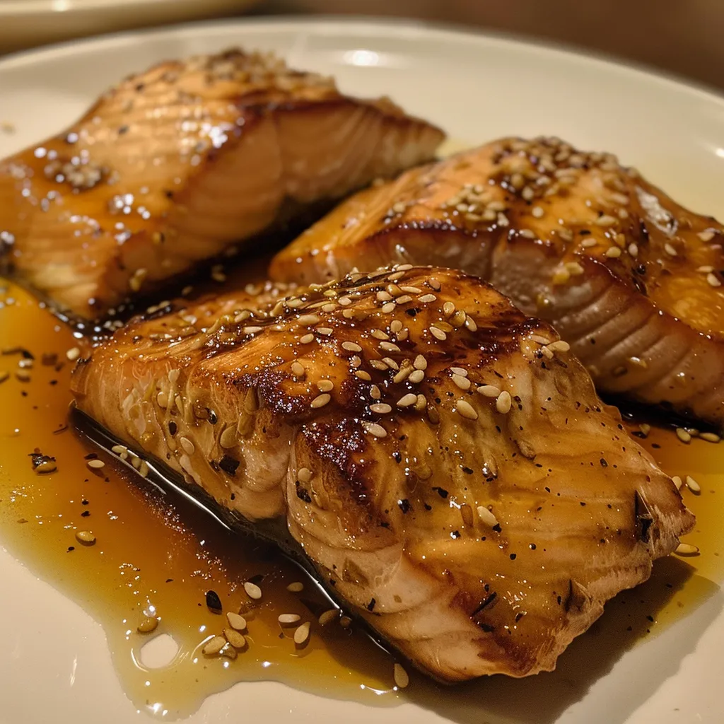 Saumon savoureux avec sauce maison