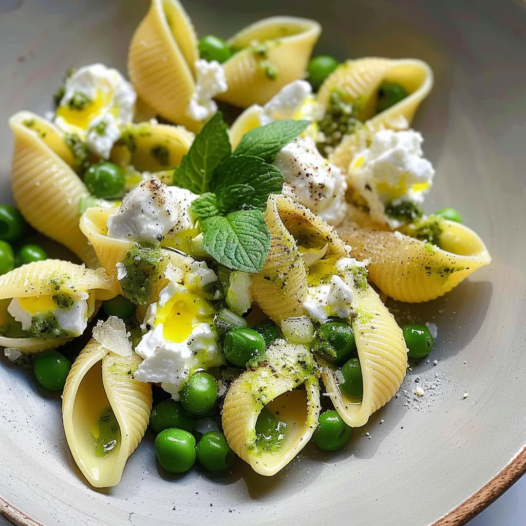 Conchiglioni farcis ricotta citron