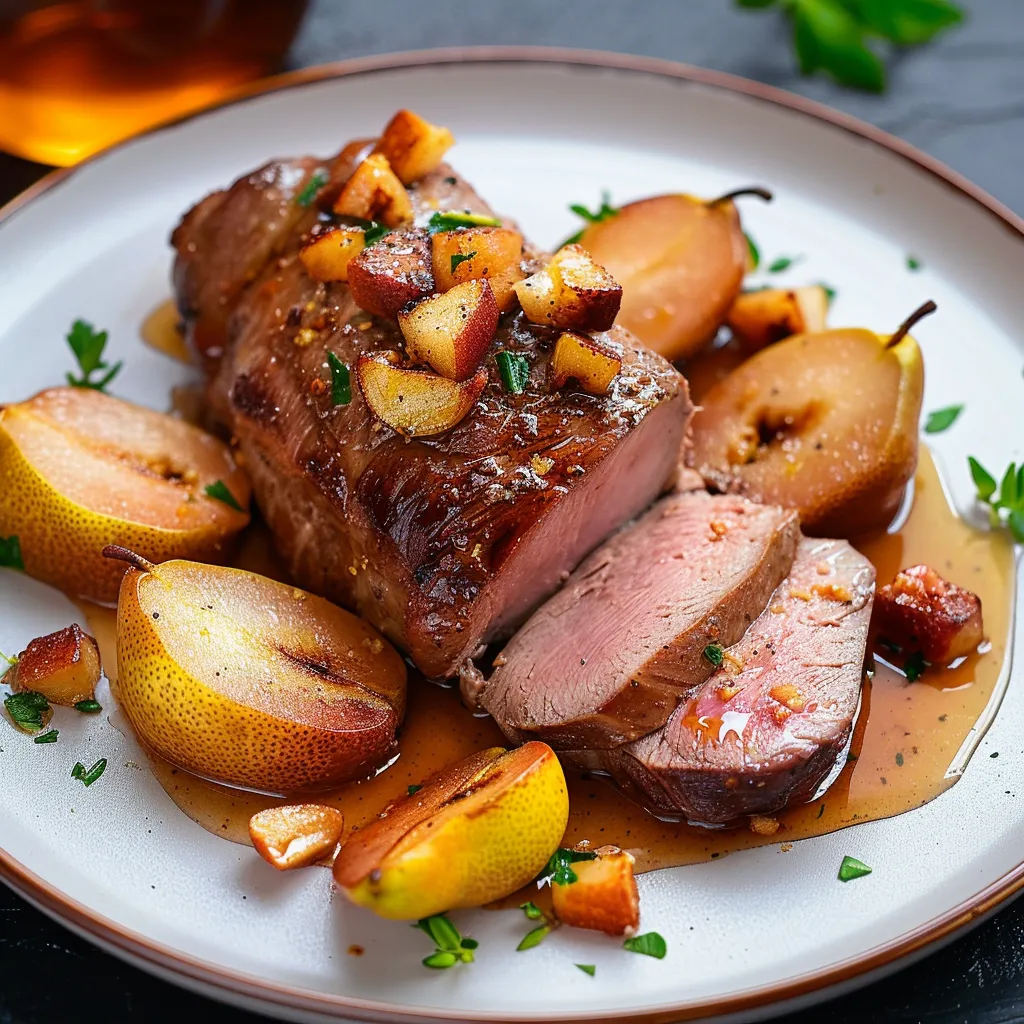 Filet gourmand aux poires