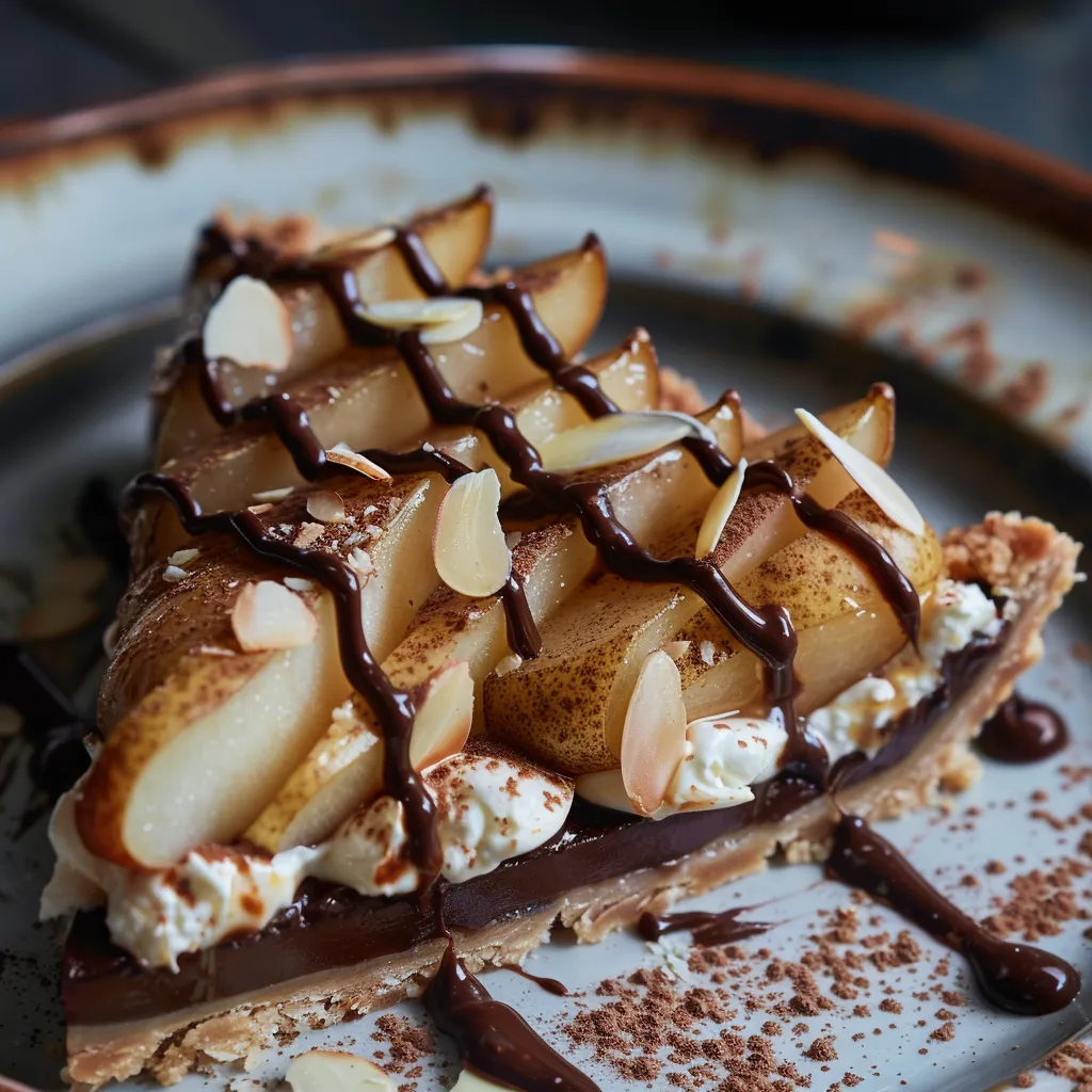 Poires chocolat amande