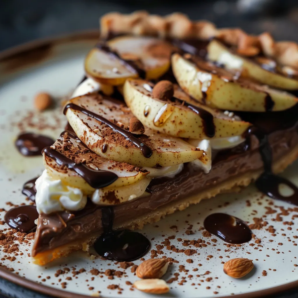 Pâtisserie poires chocolat ultra gourmande