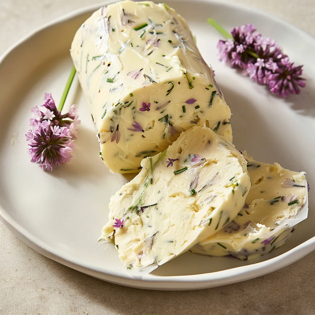 Beurre et fleurs fraîches