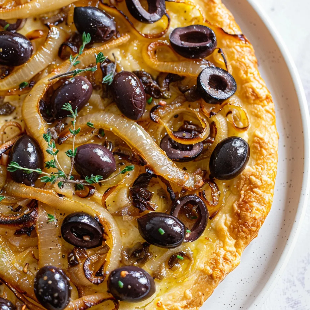 Tarte niçoise oignons