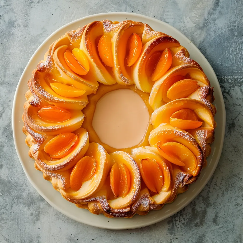 Tarte oranaise abricots vanille