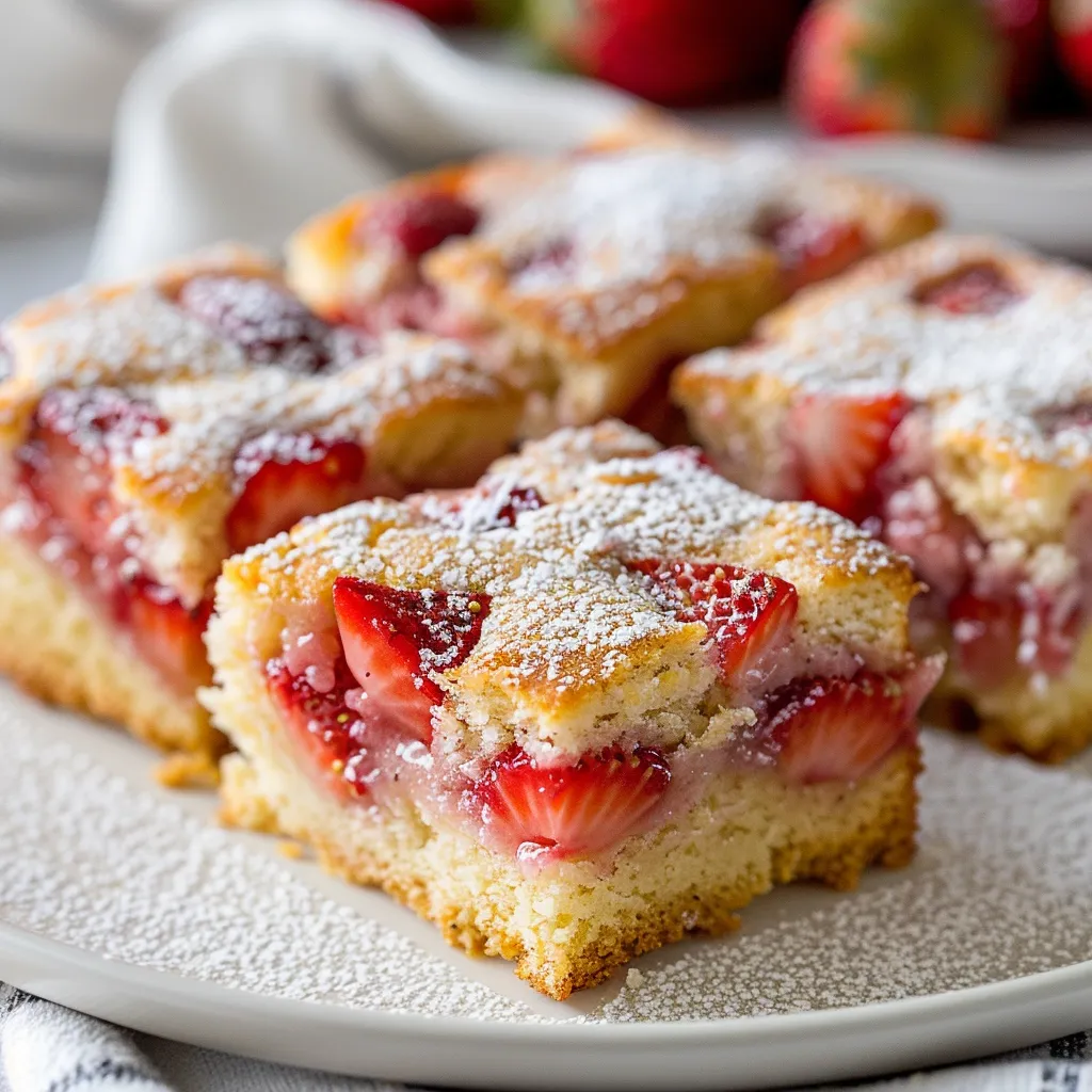 Délicieux moelleux aux fraises