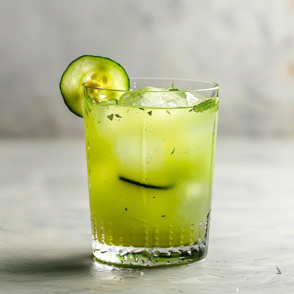 Doux mocktails tonic concombre