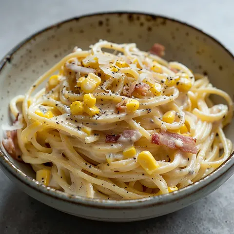 Maïs croquant et spaghettonis