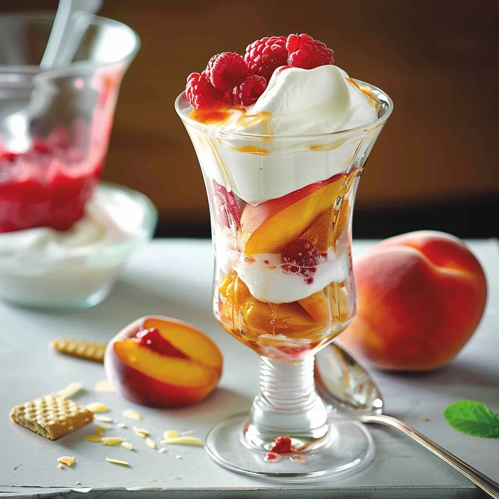 Dessert Pêches miel