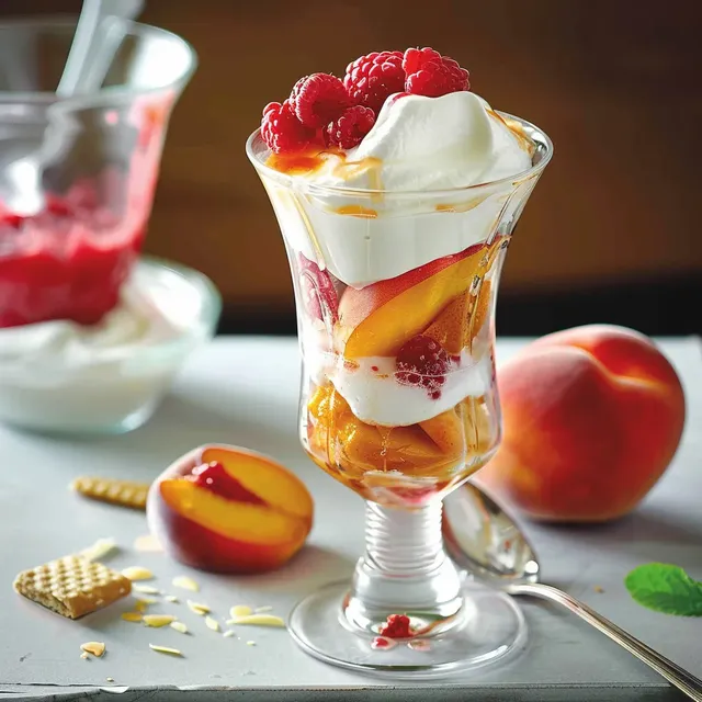 Dessert Pêches miel