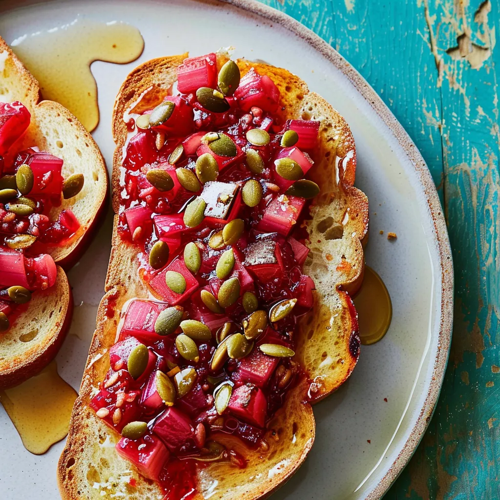 Douceurs à la rhubarbe