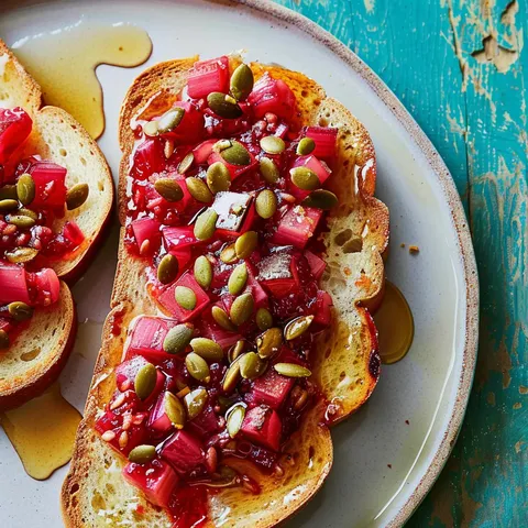 Douceurs à la rhubarbe