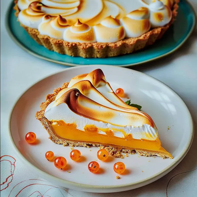 Argousier et meringue légère