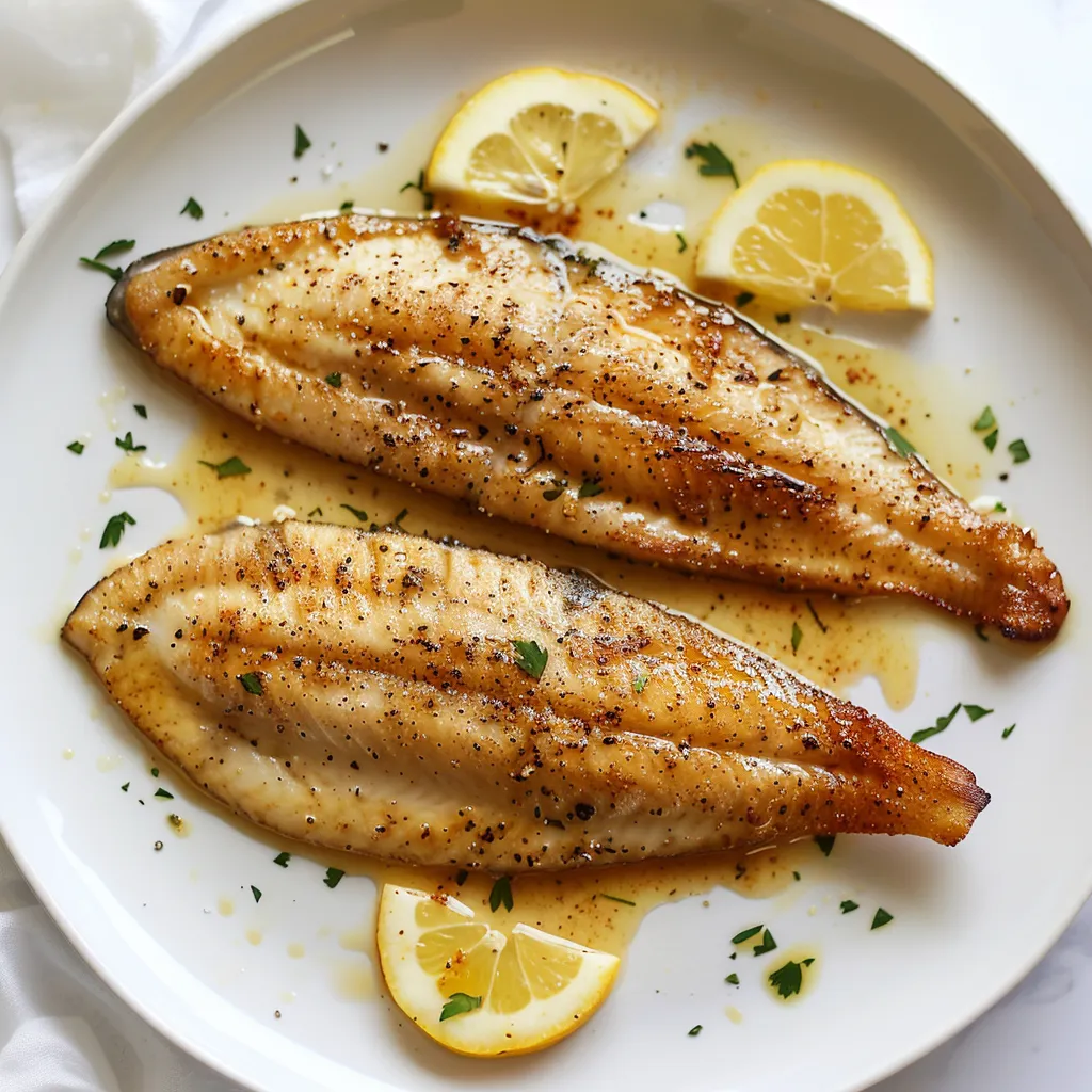 Sole meunière dorée et citron