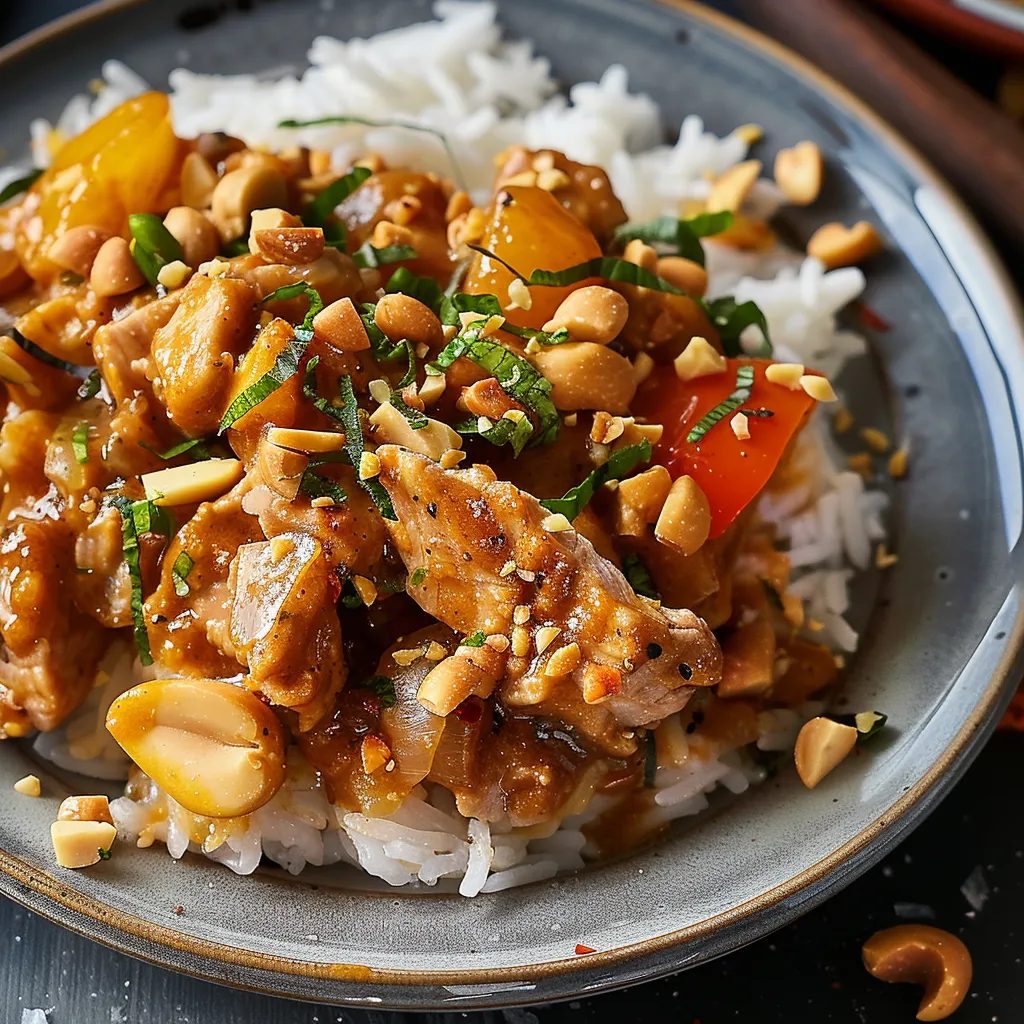 Porc sauce cacahuète