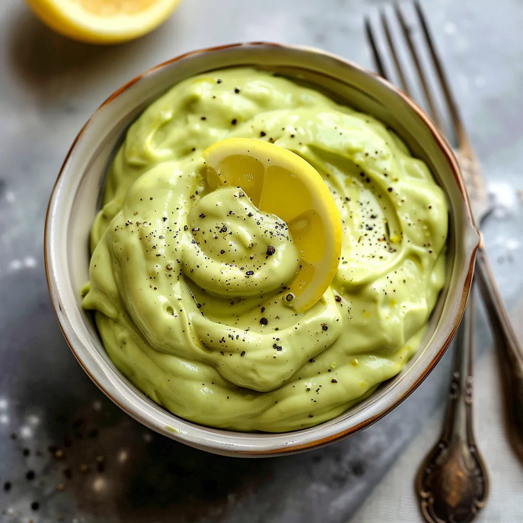 Sauce Avocat Onctueuse