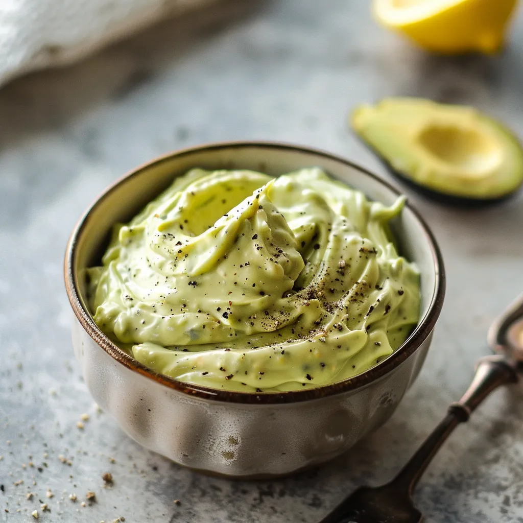Mayonnaise d'avocat ultra crémeuse