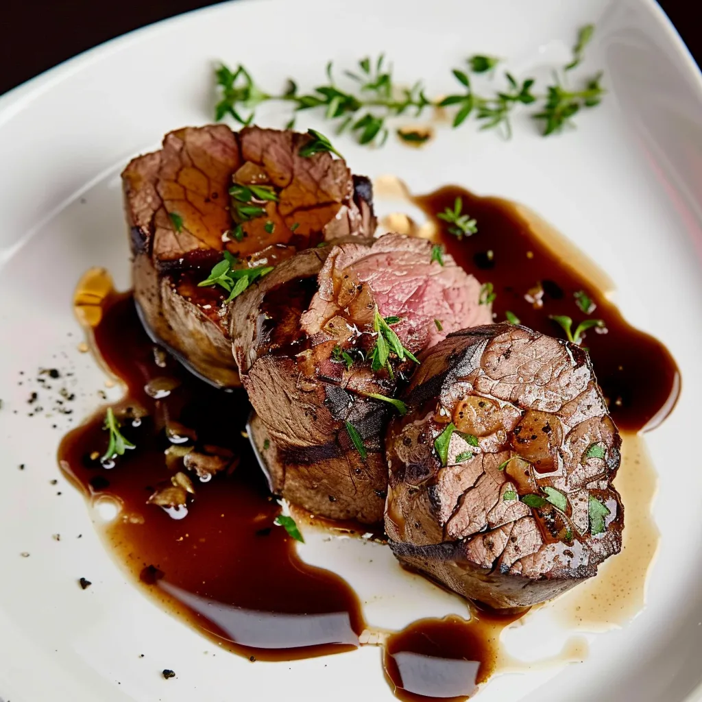 Filet mignon bœuf sauce soja et miel