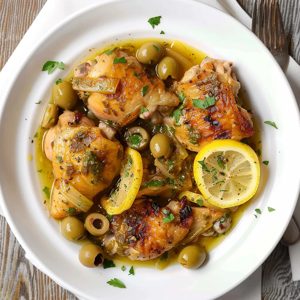 Poulet au citron et olives, Philippe Etchebest
