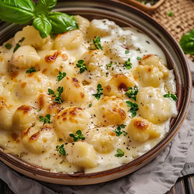 Délicieux gnocchis au poulet