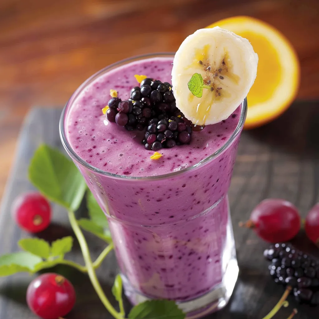 Smoothie cassis-banane en mode express