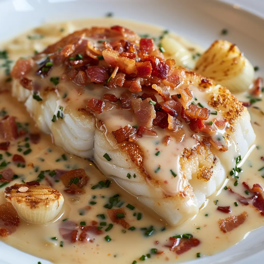 Cabillaud sauce crémeuse