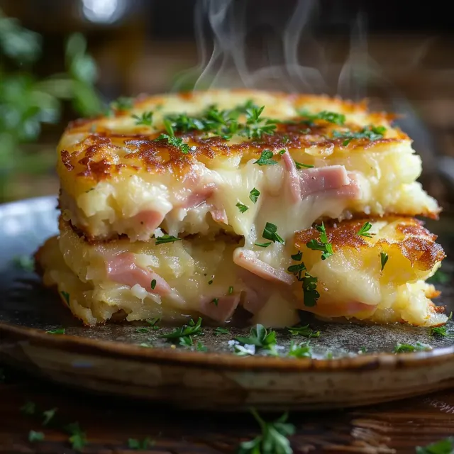 Pommes de terre jambon gourmand